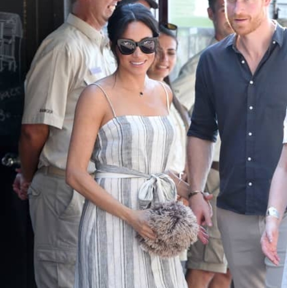 Reformation Pineapple striped dress ASO Meghan Markle - Picture 4 of 12